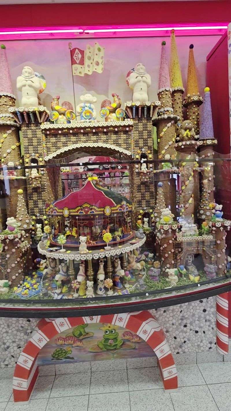 A Chocolate Factory Display Made Entirely Of Chocolate