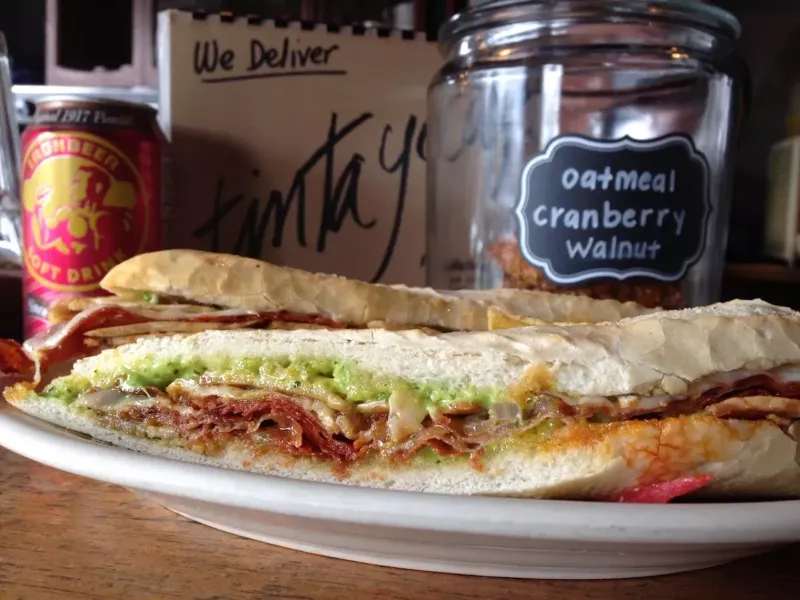 The Miami Vice Fish Sandwich at Neon Bites