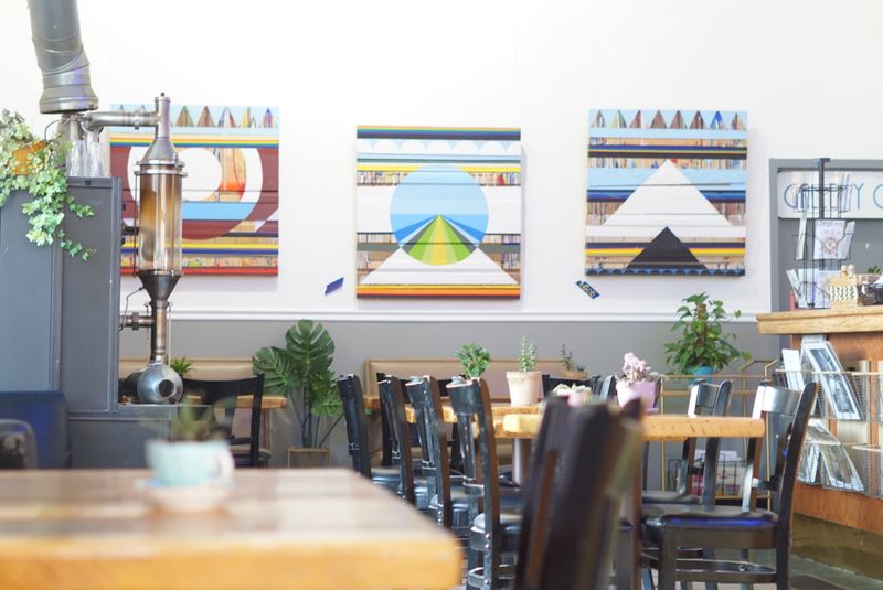 A Coffee Shop That Doubles As A Real Art Gallery