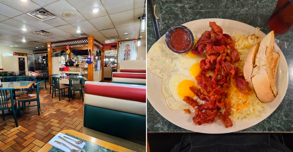 The interior and food at the amazing Tony’s I-75 Restaurant