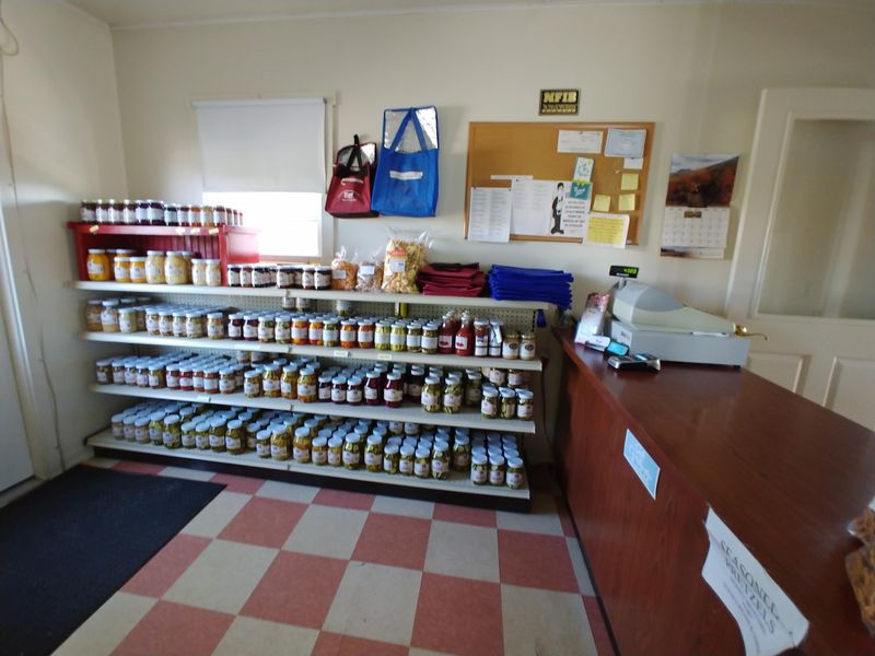Locally Canned Goods And Condiments Fill The Shelves