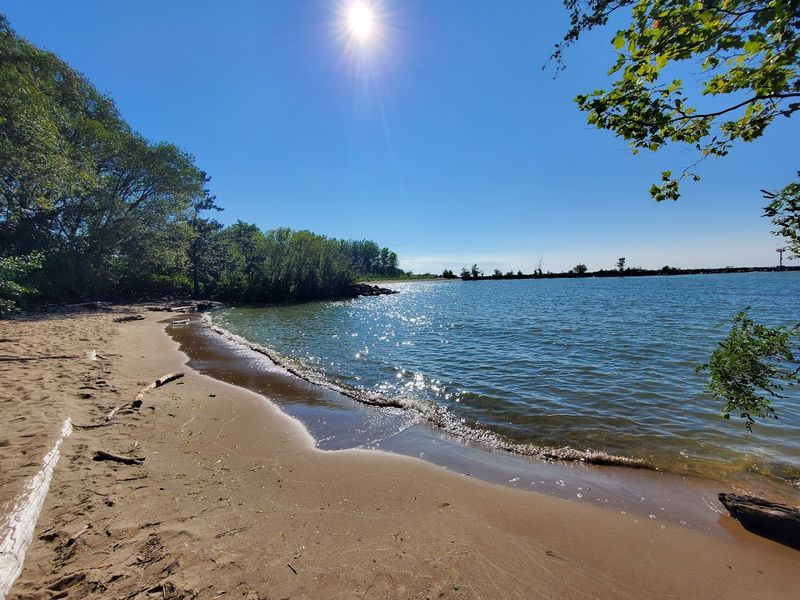 The Beach And The Big Lake Beyond It