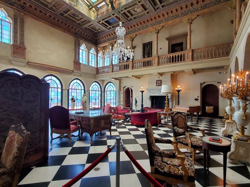 The Grand Marble-Floored Court With Soaring Ceilings