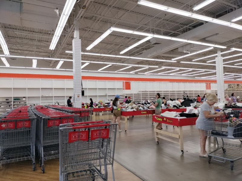 Clothing, Shoes, and Accessories Hidden Among the Bins