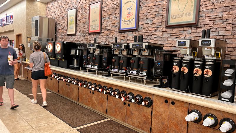 The Beverage Station And Coffee Setup