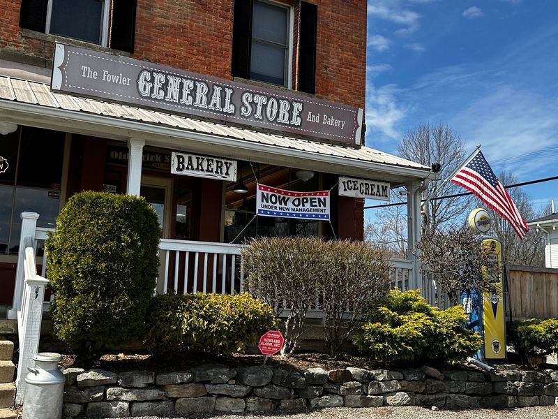 The Brick Building On A Country Crossroads