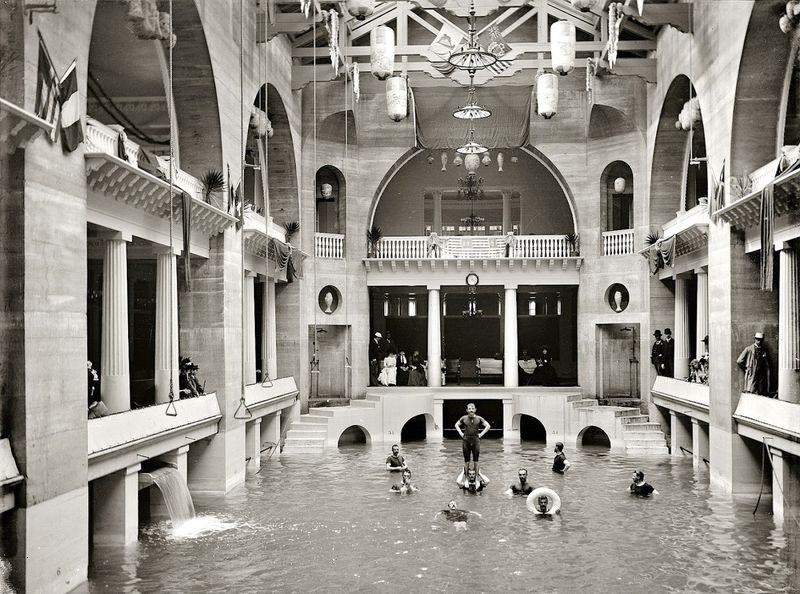The Building Once Had The World's Largest Indoor Saltwater Pool