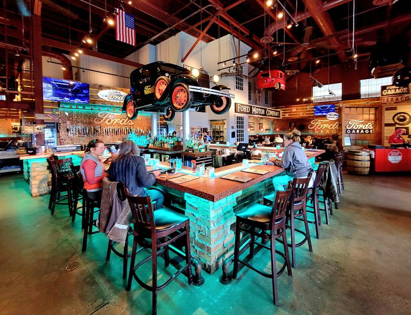 Classic Cars Suspended Overhead