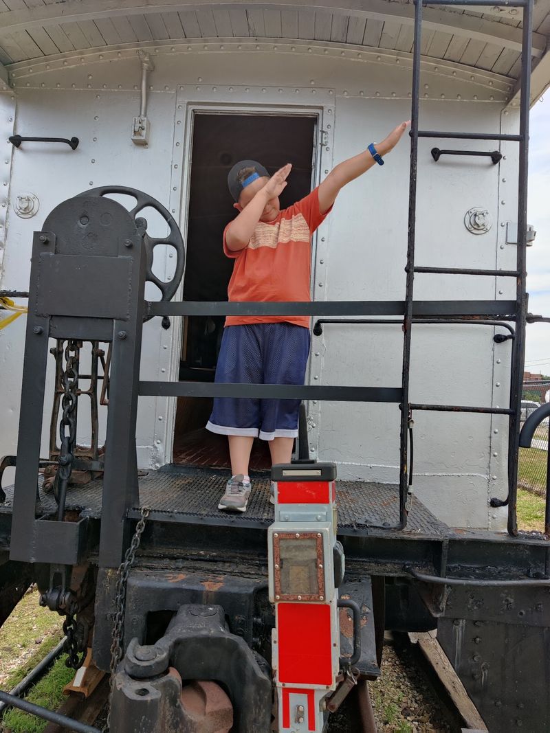 The Caboose Kids Can Actually Climb Into The Caboose Kids Can Actually Climb Into