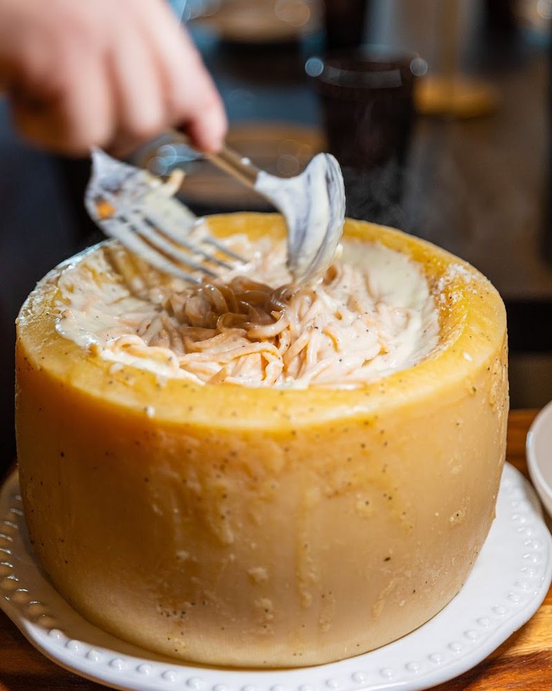 The Cacio E Pepe Cheese Wheel Experience