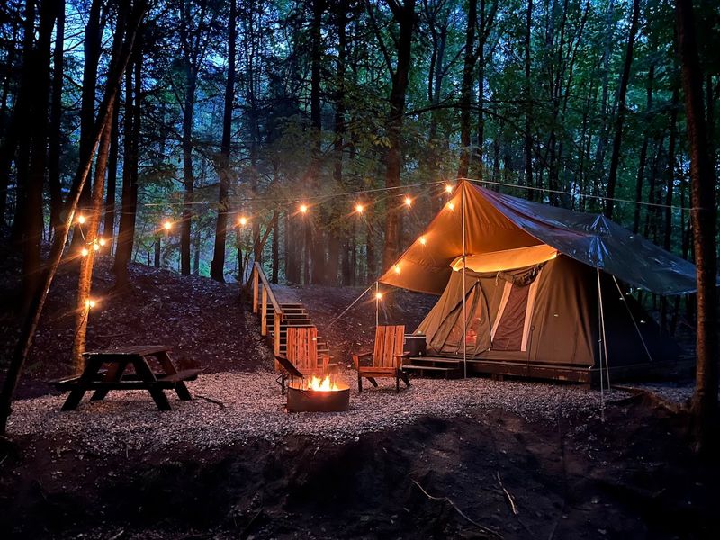 The Campground Offers A Surprisingly Luxurious Stay The Campground Offers A Surprisingly Luxurious Stay