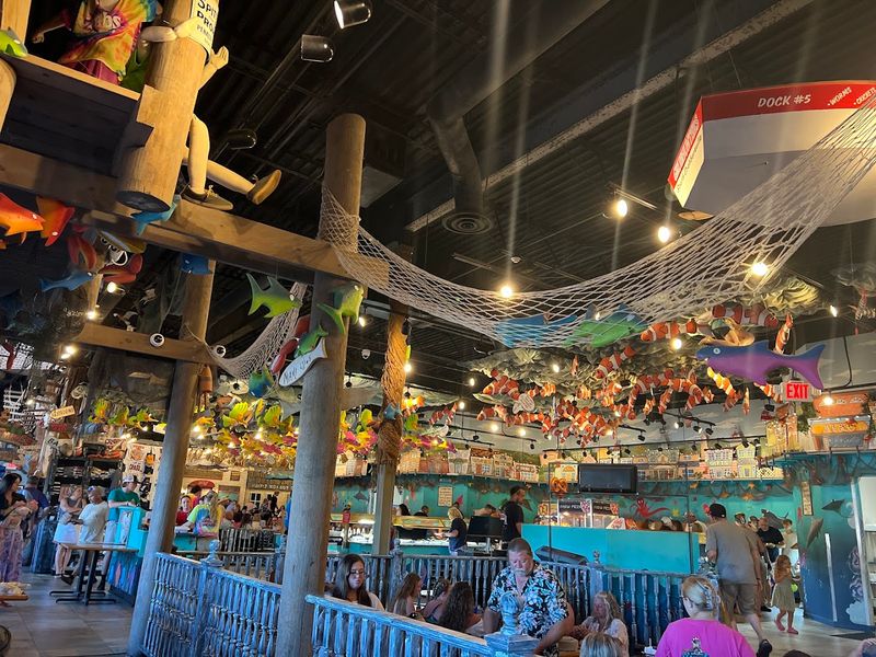 The Cavernous Interior And Sea Life-Themed Decor That Sets The Mood