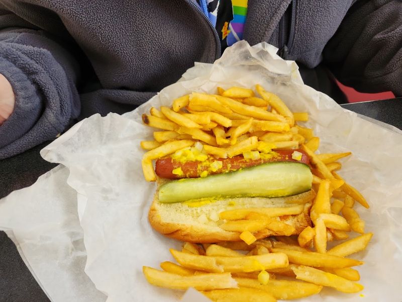 French Fries Tucked Right Into The Bun