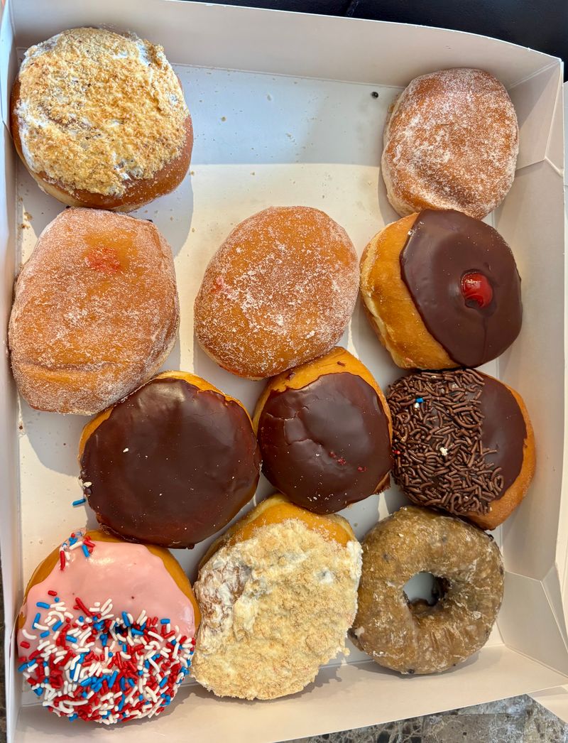 Filled Donuts Are Stuffed Completely Through