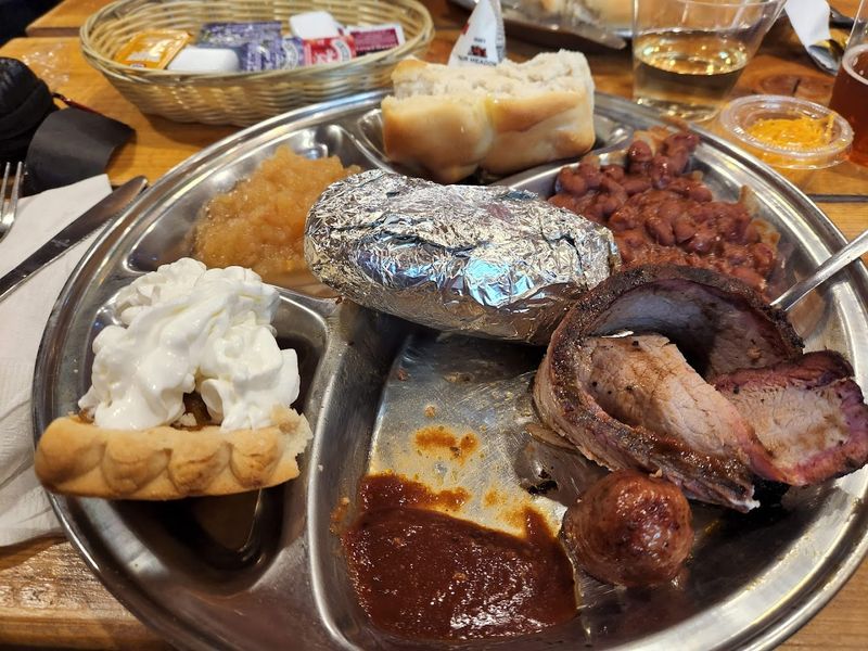The Chuckwagon Supper Served On Tin Plates Just Like It Should Be
