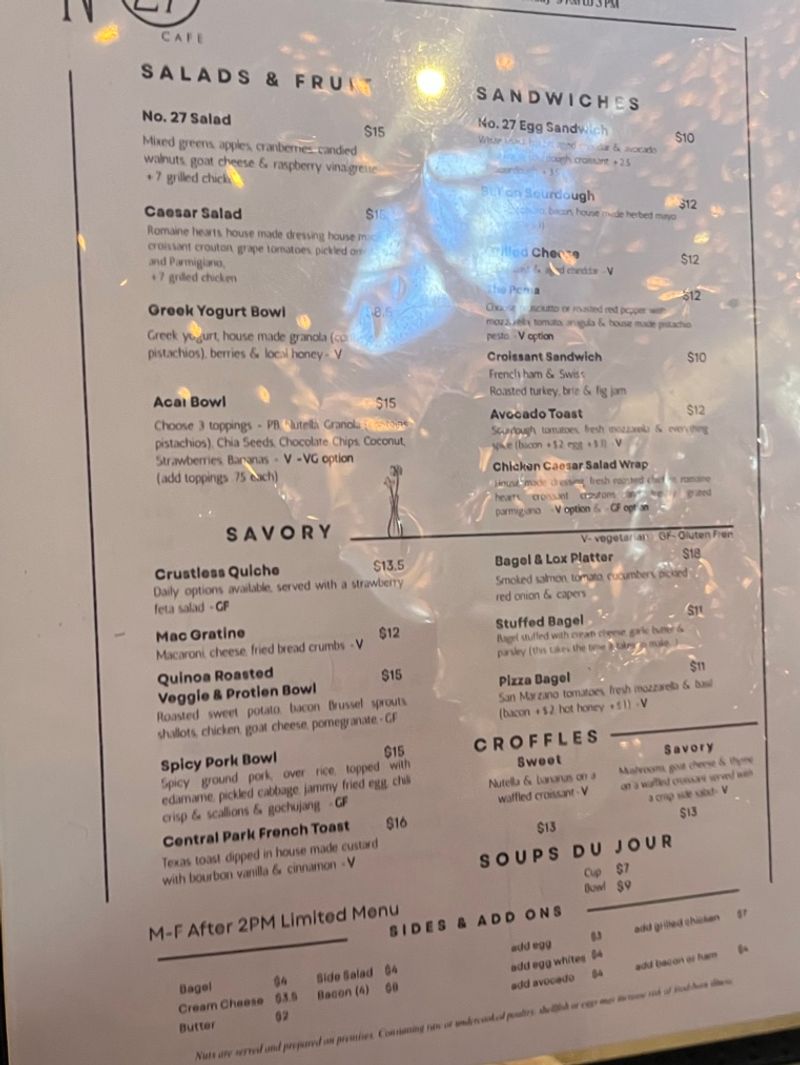 The Food Menu Goes Way Beyond Pastries