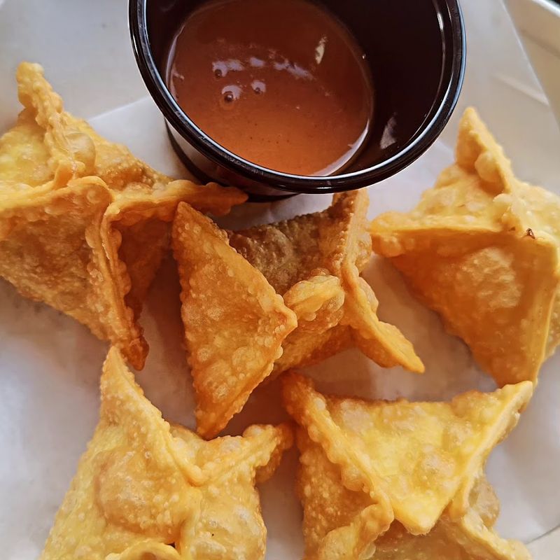 The Crab Rangoon Uses Real Crab, Not Imitation The Crab Rangoon Uses Real Crab, Not Imitation