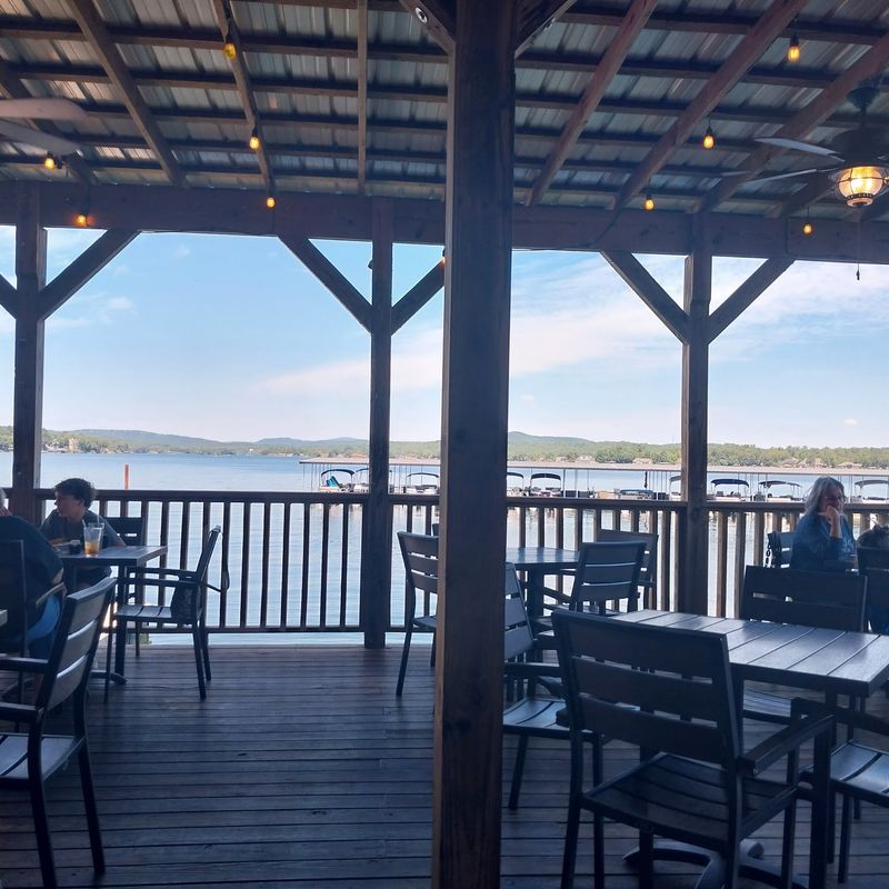 The Deck Sits Right On The Water