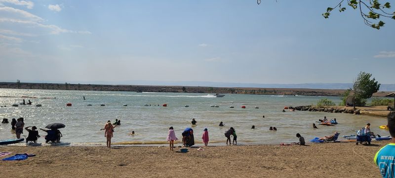 The Sandy Beach and Swim Area That Started the Whole Conversation