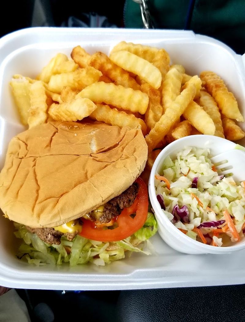 The Famous Crinkle Cut Fries And Homemade Slaw