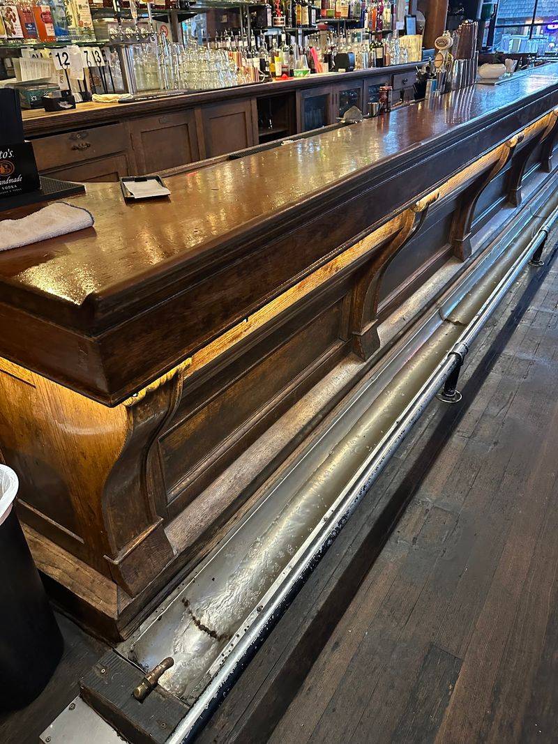 The Famous Running-Water Bar and Its Curious Trough