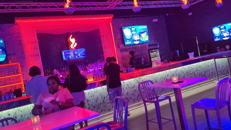 The Fire Lounge Offers A Warm Contrast Right Next Door