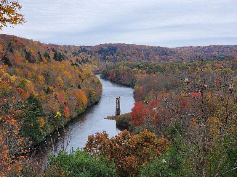 The Fireline Trail Scenic Overlook Offers Views Of The Lehigh River Valley The Fireline Trail Scenic Overlook Offers Views Of The Lehigh River Valley
