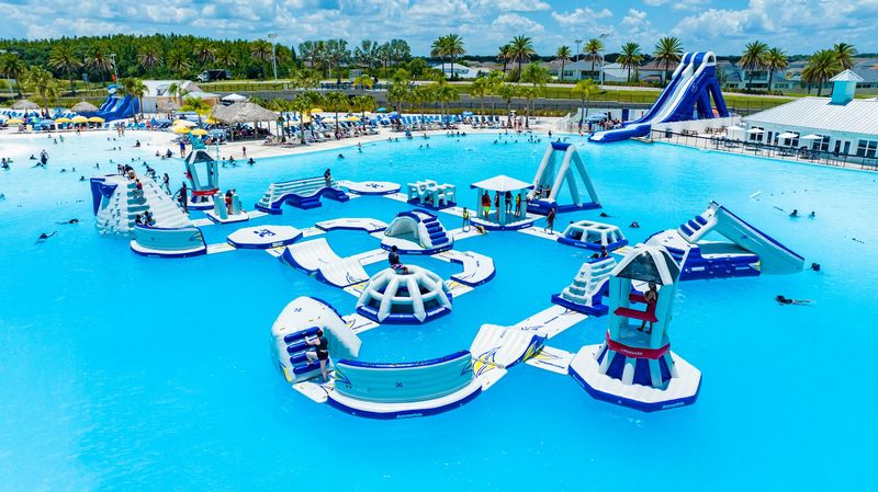The Floating Obstacle Course Steals The Show The Floating Obstacle Course Steals The Show