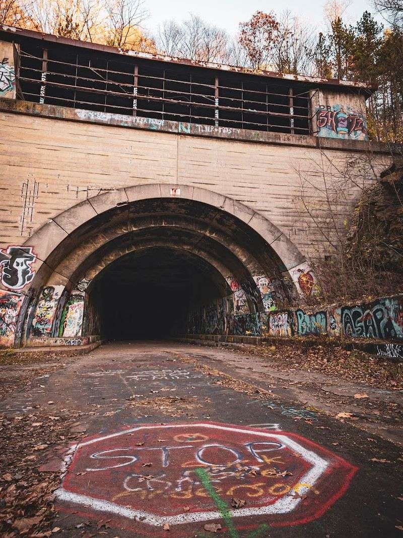 An Abandoned Pennsylvania Turnpike Runs Right Through It