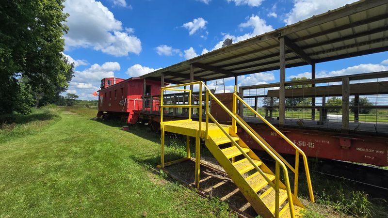 The Station, Cars, And Caboose