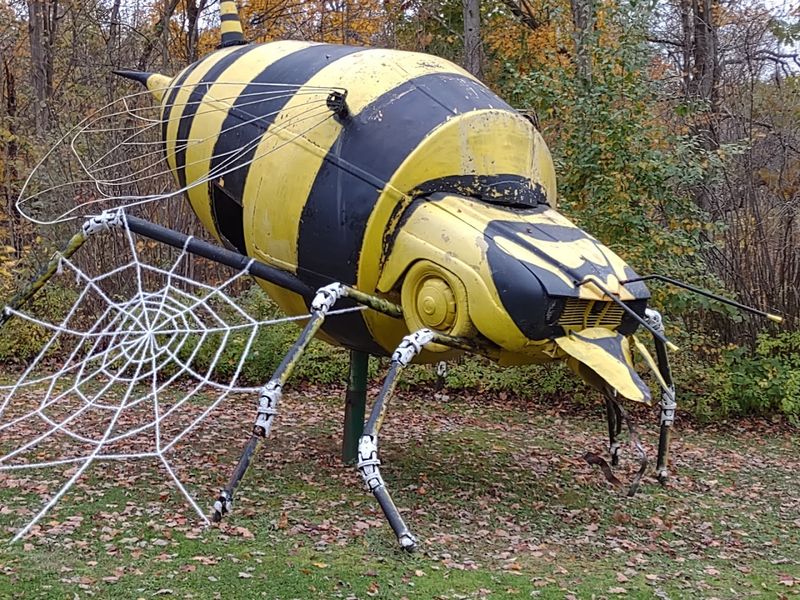The Giant Bumble Bee Made From A Saab And A Cement Mixer The Giant Bumble Bee Made From A Saab And A Cement Mixer