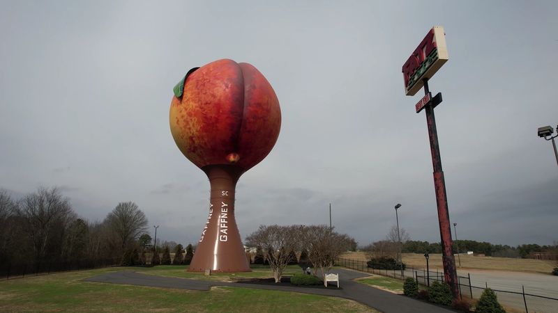 The Giant Peachoid That Stops Traffic The Giant Peachoid That Stops Traffic