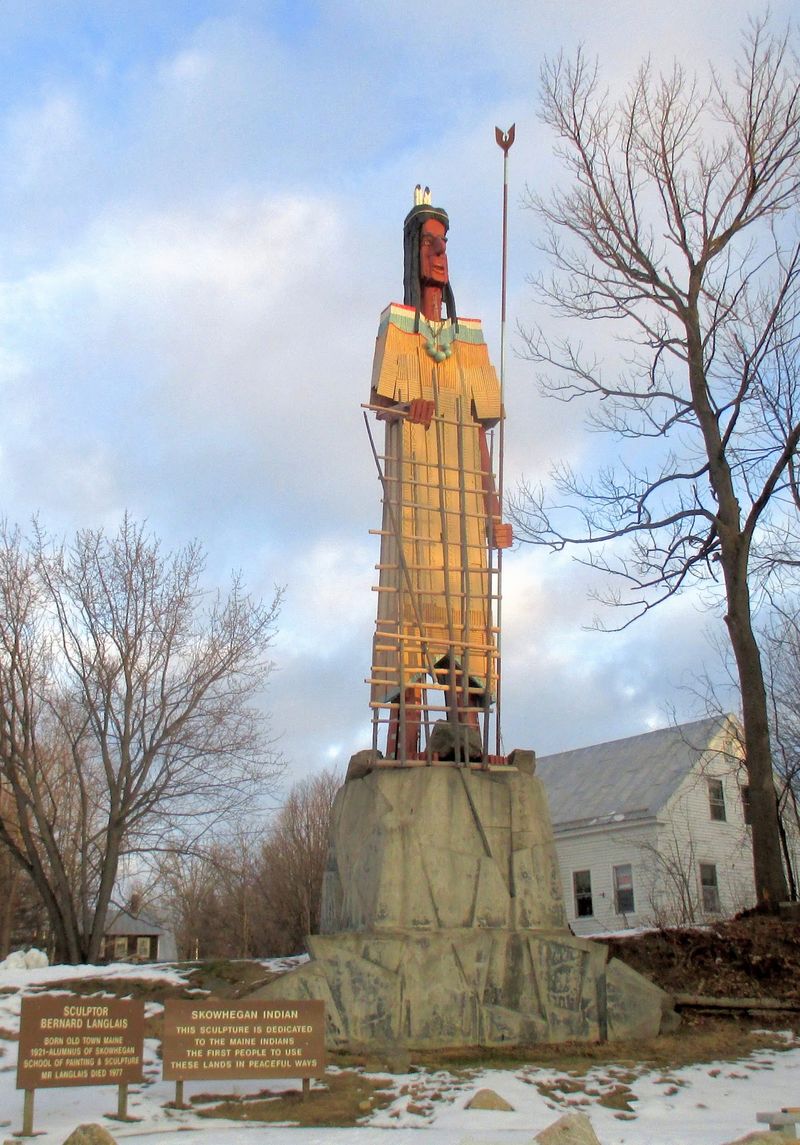 The Giant Skowhegan Indian Sculpture The Giant Skowhegan Indian Sculpture