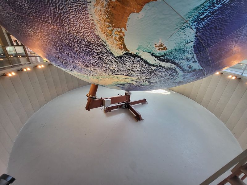 The Globe Rotates Just Like The Real Earth