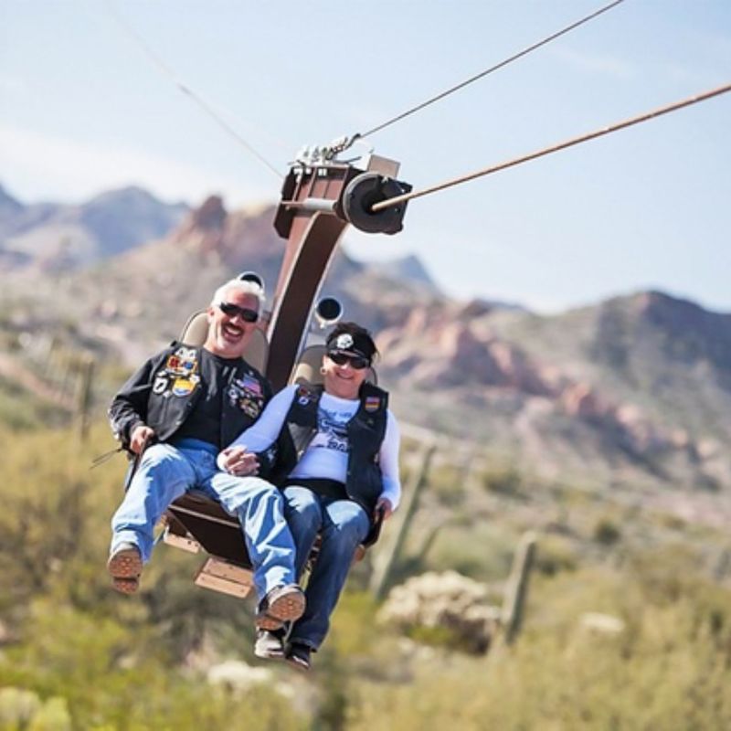 The Superstition Zipline For Aerial Desert Views