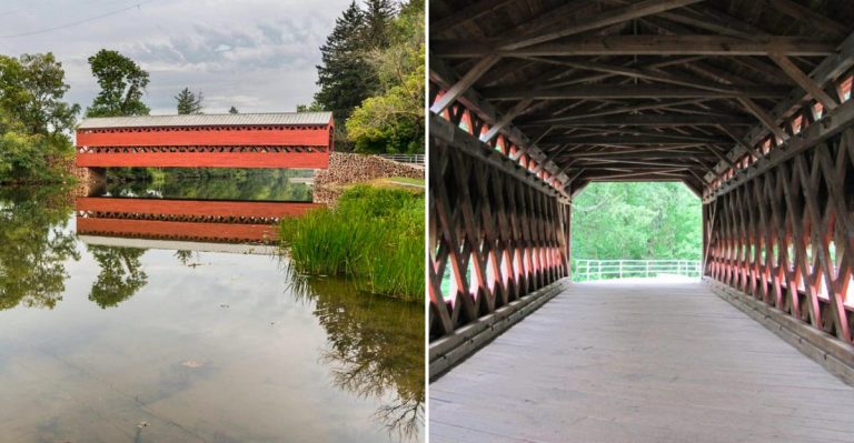 The Historic Covered Bridge In Pennsylvania That’s A Must-See Every Fall