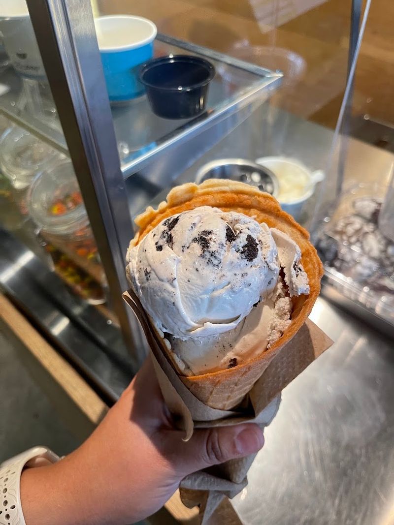 The Ice Cream Is Made Without Eggs