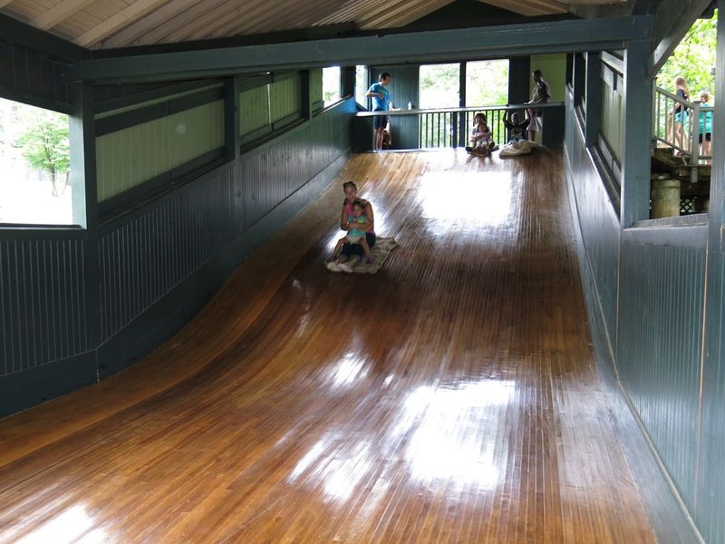 The Iconic Wooden Slide That Steals Every Visit