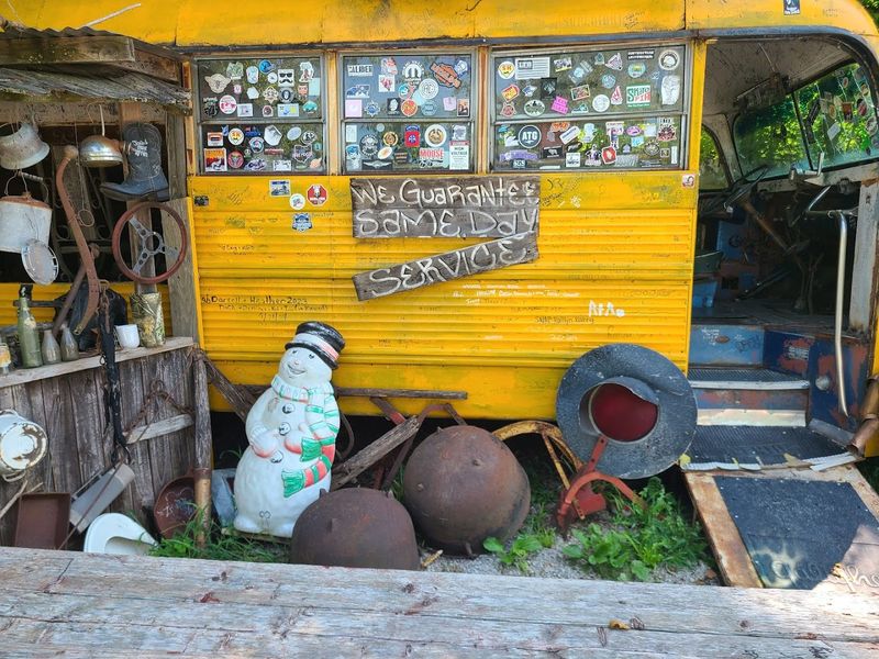The Junkyard Setting That Makes It All Make Sense