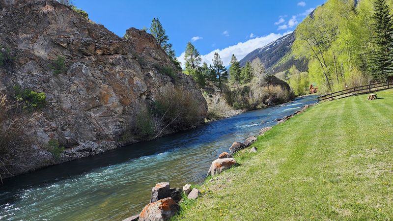 The Lake Fork Of The Gunnison River Running Right Through Town The Lake Fork Of The Gunnison River Running Right Through Town