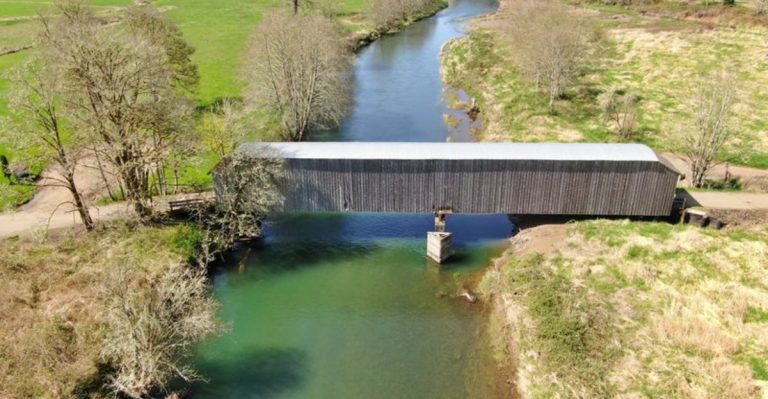 The Last Covered Bridge Still In Use In Washington Is Worth The Drive This Spring