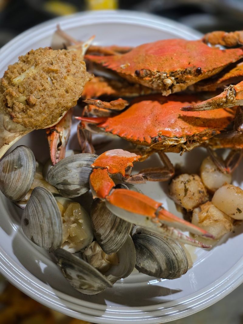The Legendary Steamed Blue Crabs