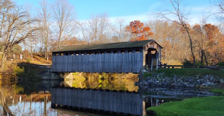The Little-Known 100-Foot Covered Bridge Hiding In Michigan