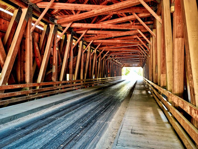 The Longest Covered Bridge In The State The Longest Covered Bridge In The State