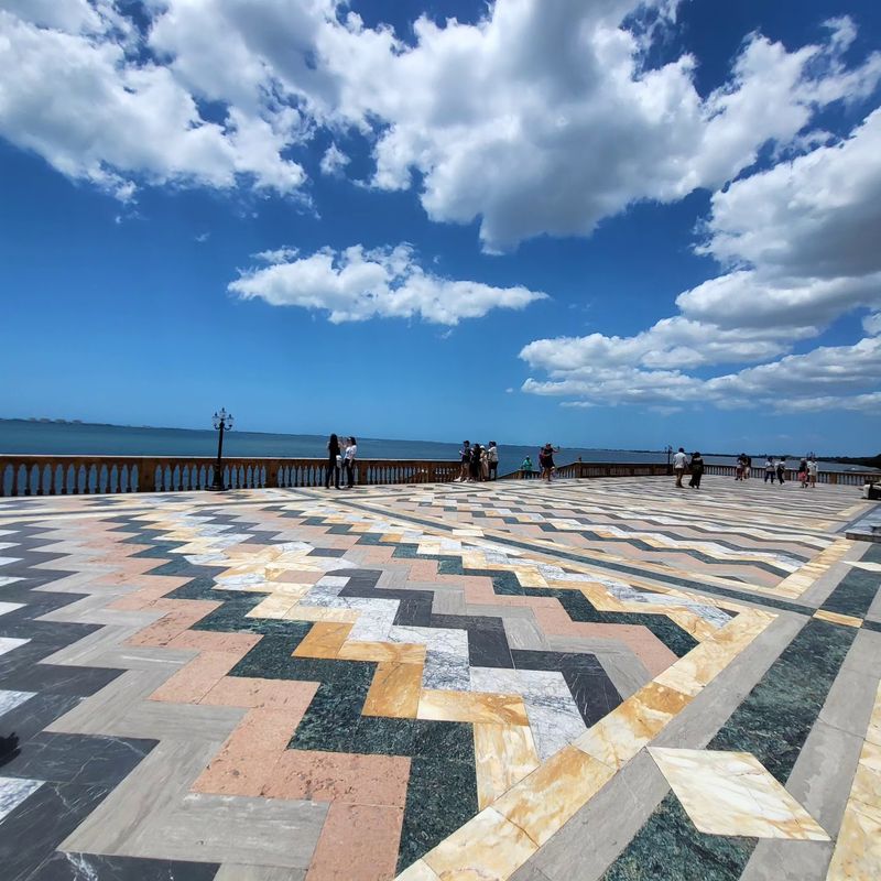The Marble Terrace Is Basically A Front Yard On The Water