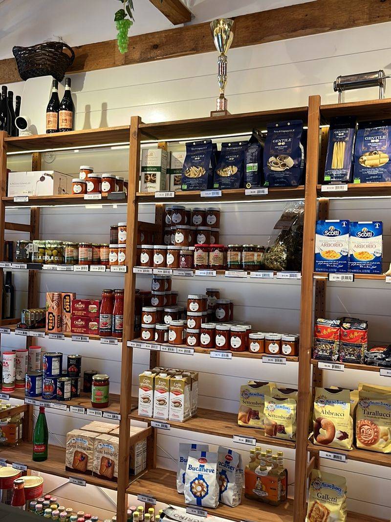 The Market Shelves Are Stocked With Real Imported Italian Goods