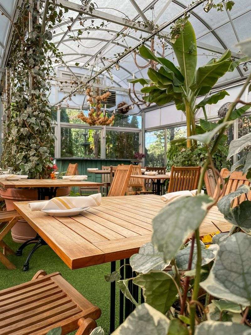 The Garden Room Feels Like Dining Inside A Greenhouse