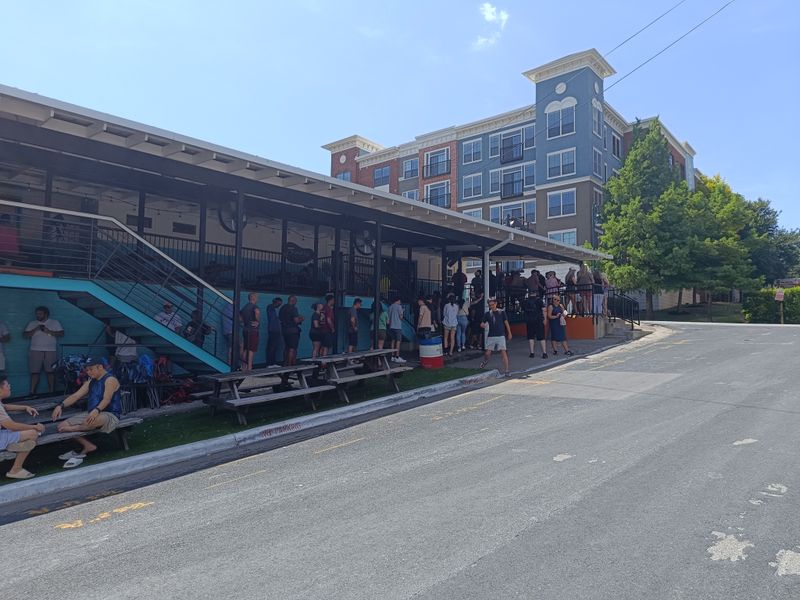 Locals Treat the Wait Like a Social Event