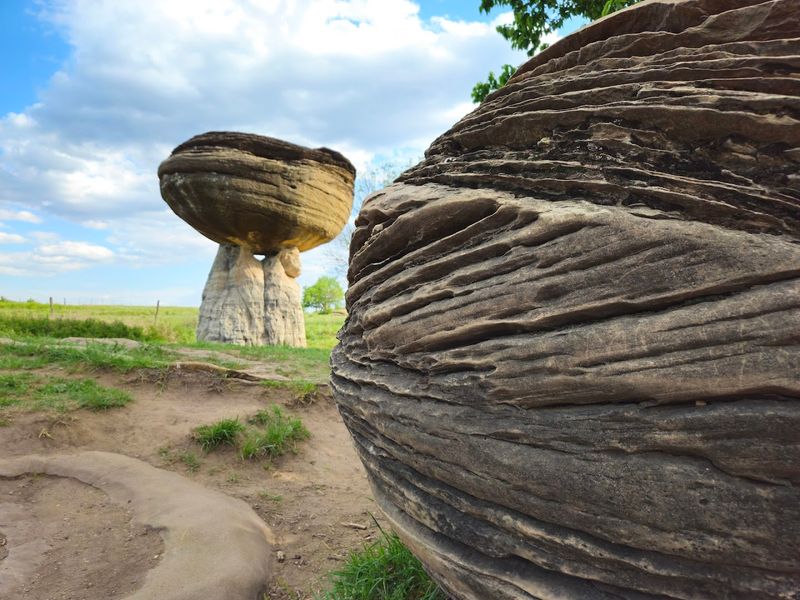 The Mushroom-Shaped Rock Formations 