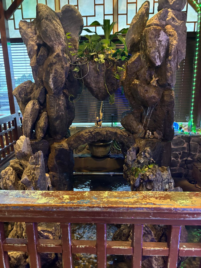 The Koi Pond Welcome Sets the Mood